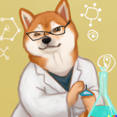 Animal scientist caricature